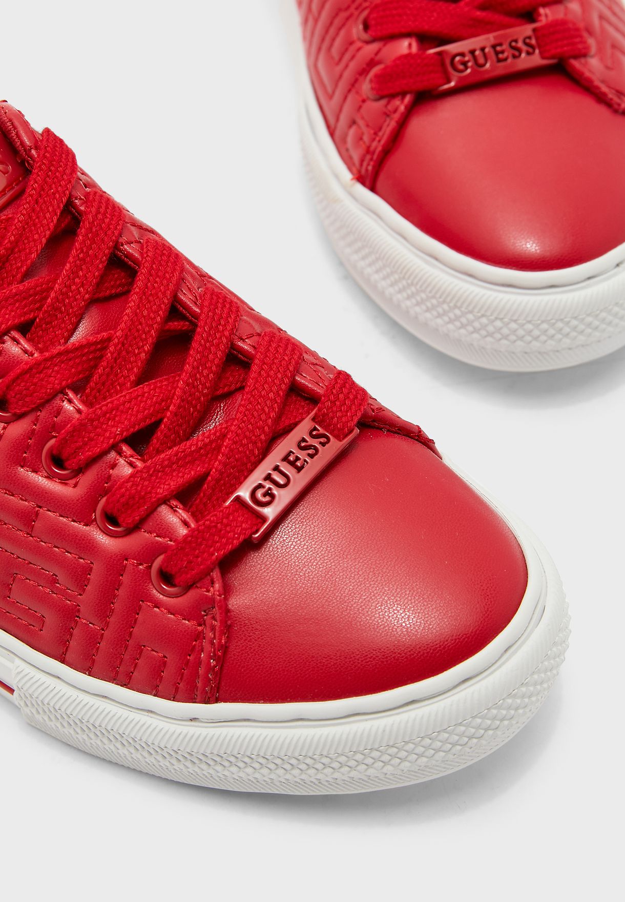 guess red sneakers