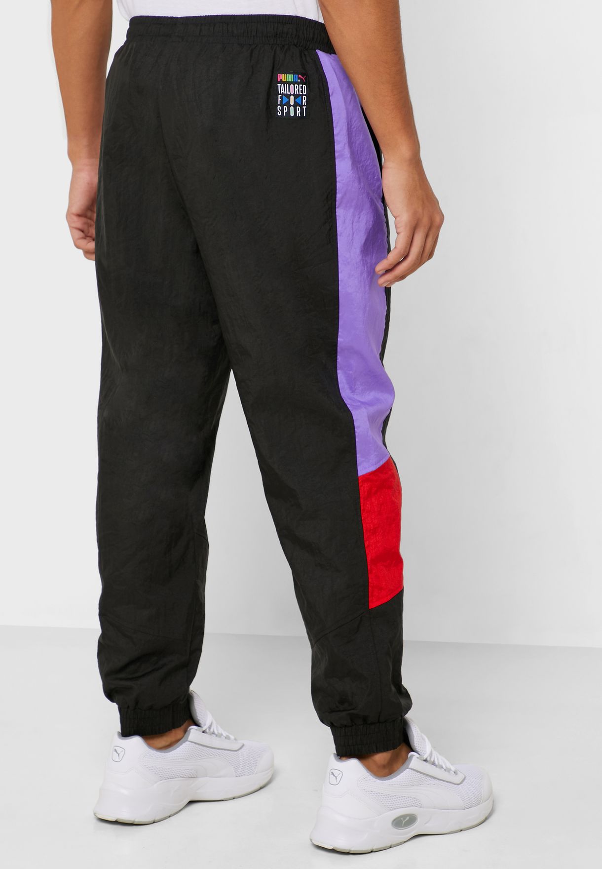 colour block track pants