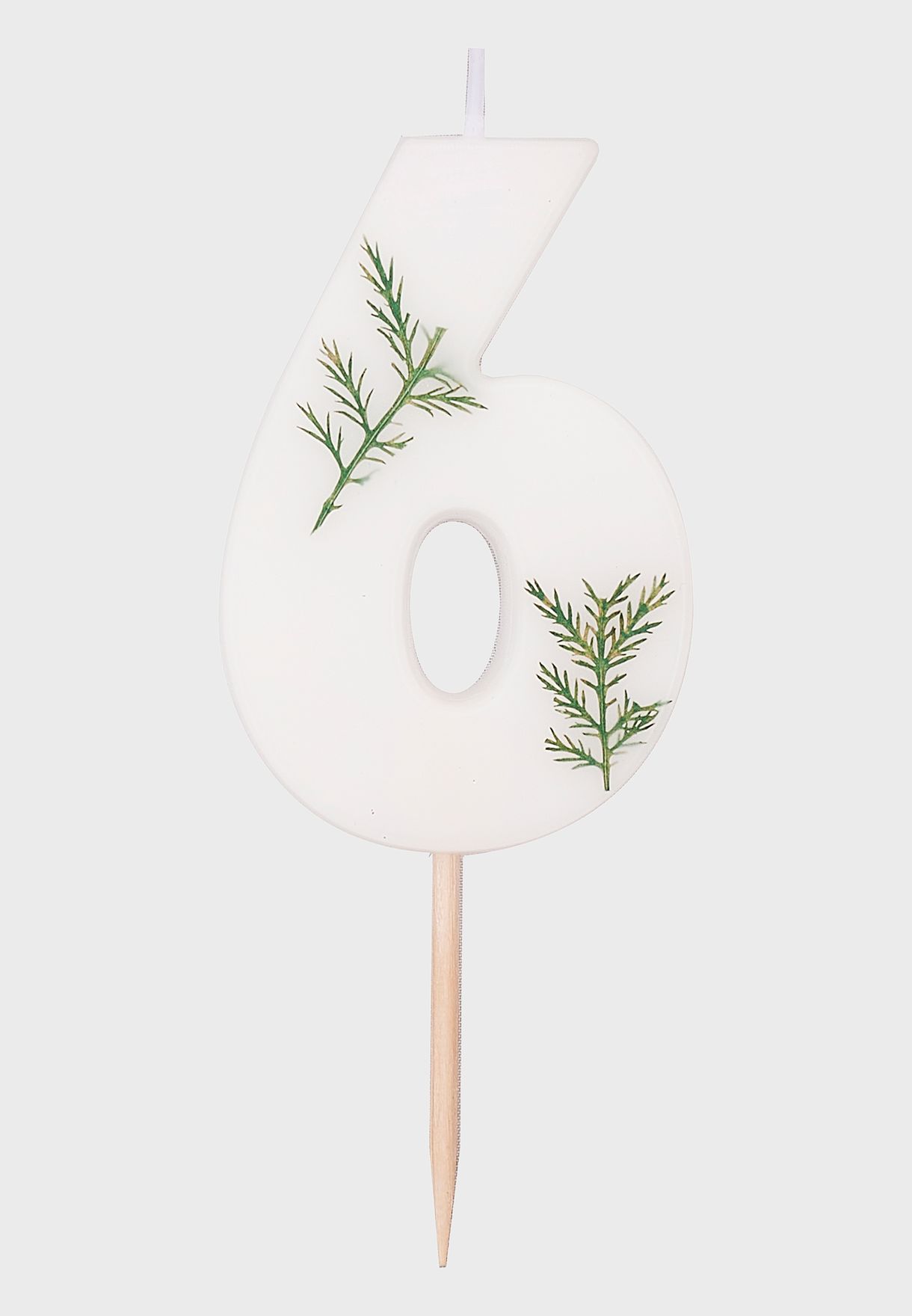 Pressed Foliage Candle - Number 6