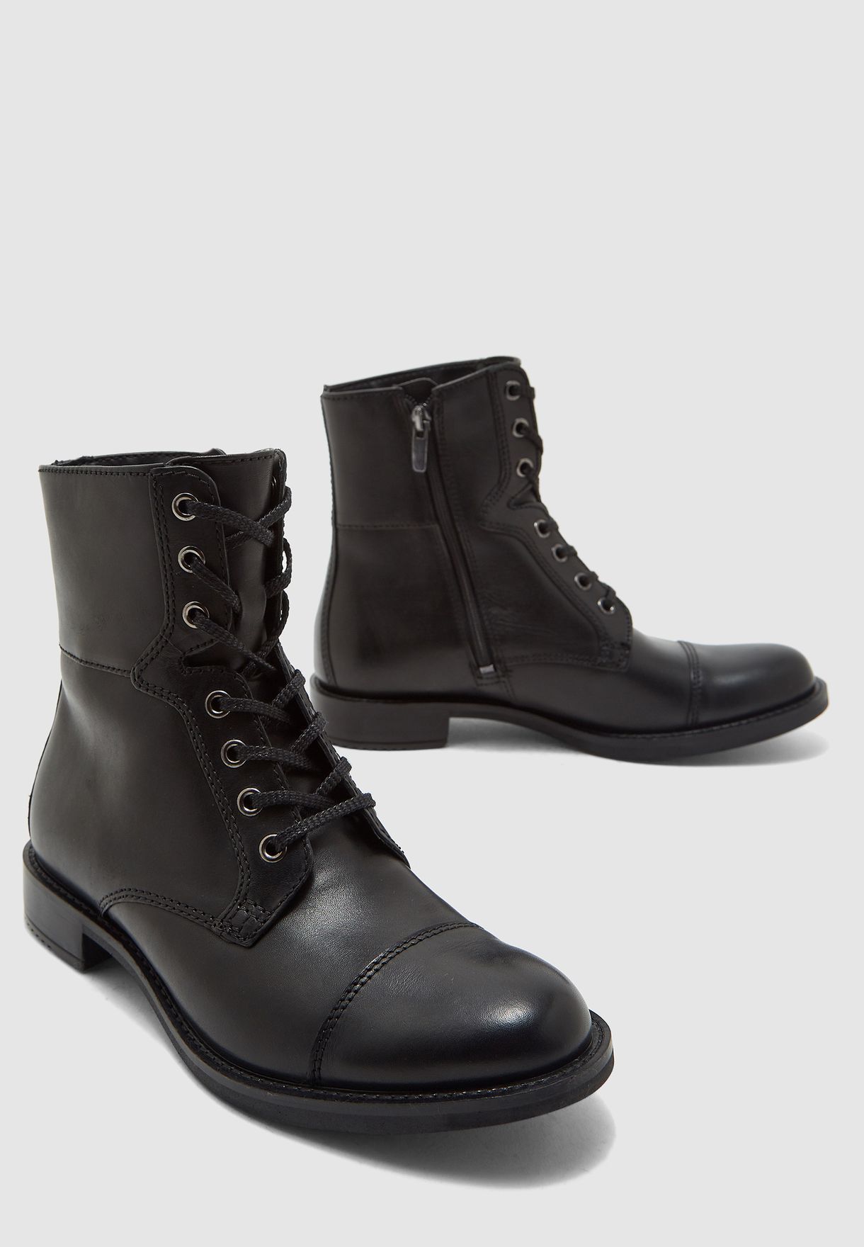 Buy Ecco Black Lace Up Ankle Boot for 