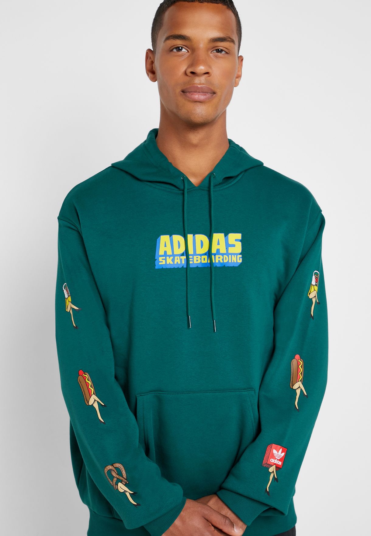 adidas originals green hoodie