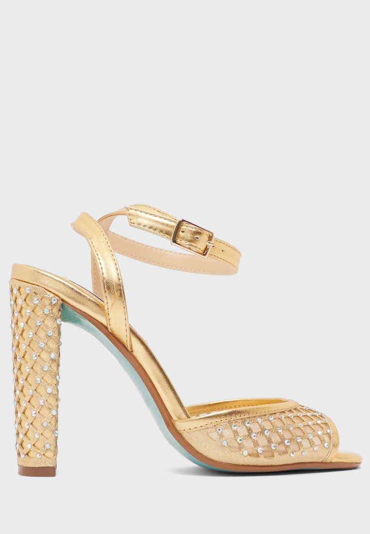 steve madden gold strappy heels