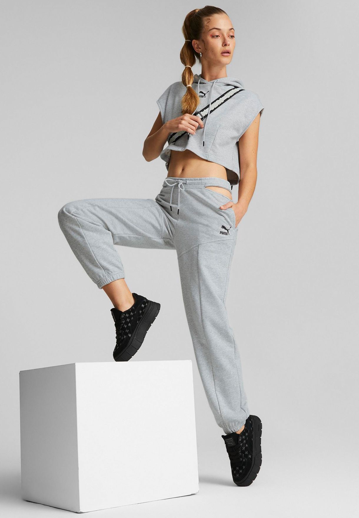 Buy PUMA grey Dare to women sweatpants for Kids in Baghdad, Basra