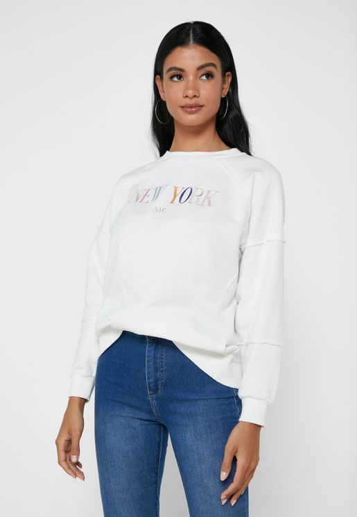 New York Embroidered Sweater