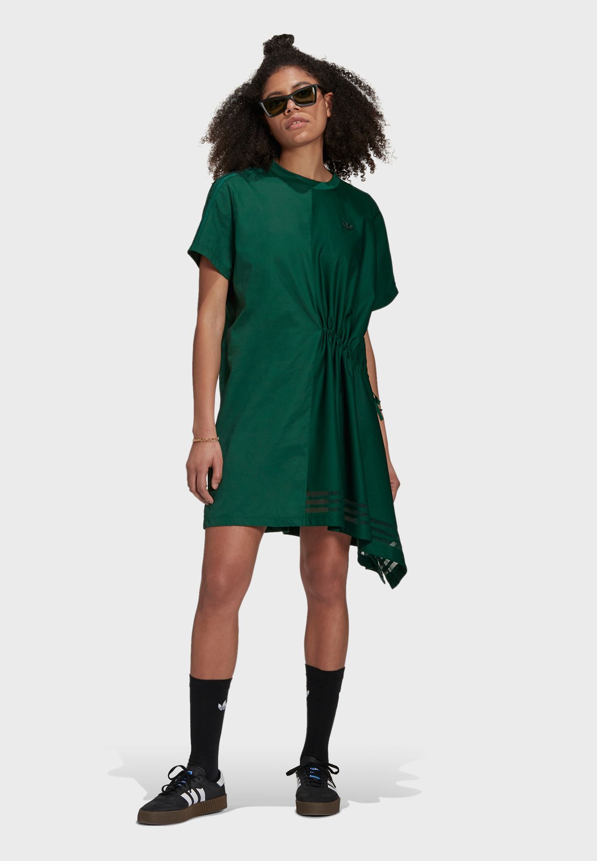 green adidas t shirt dress