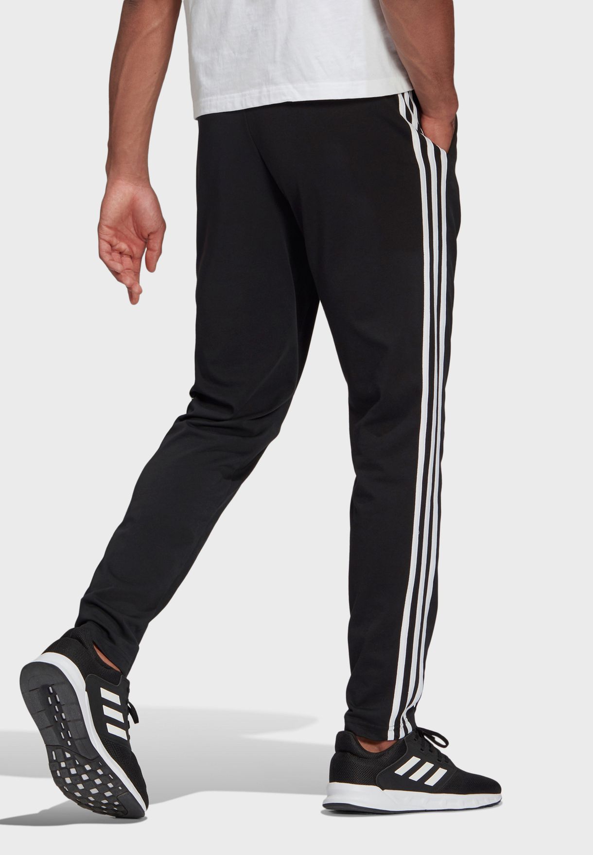 Buy adidas black 3 Stripe Sweatpants for Men in Doha, other cities