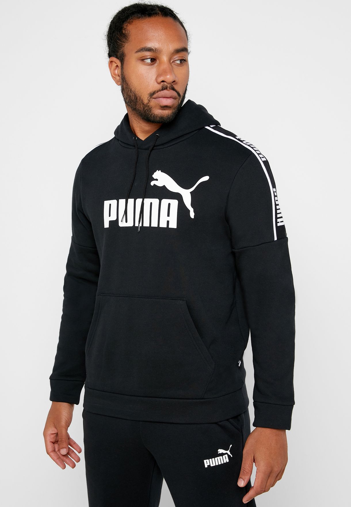Buy PUMA black Amplified Hoodie for Men in MENA, Worldwide