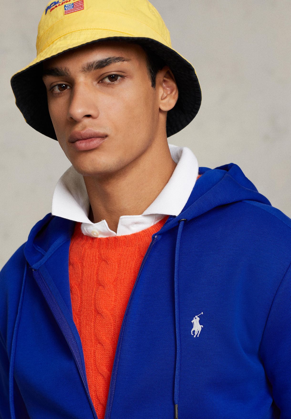 blue polo hoodies