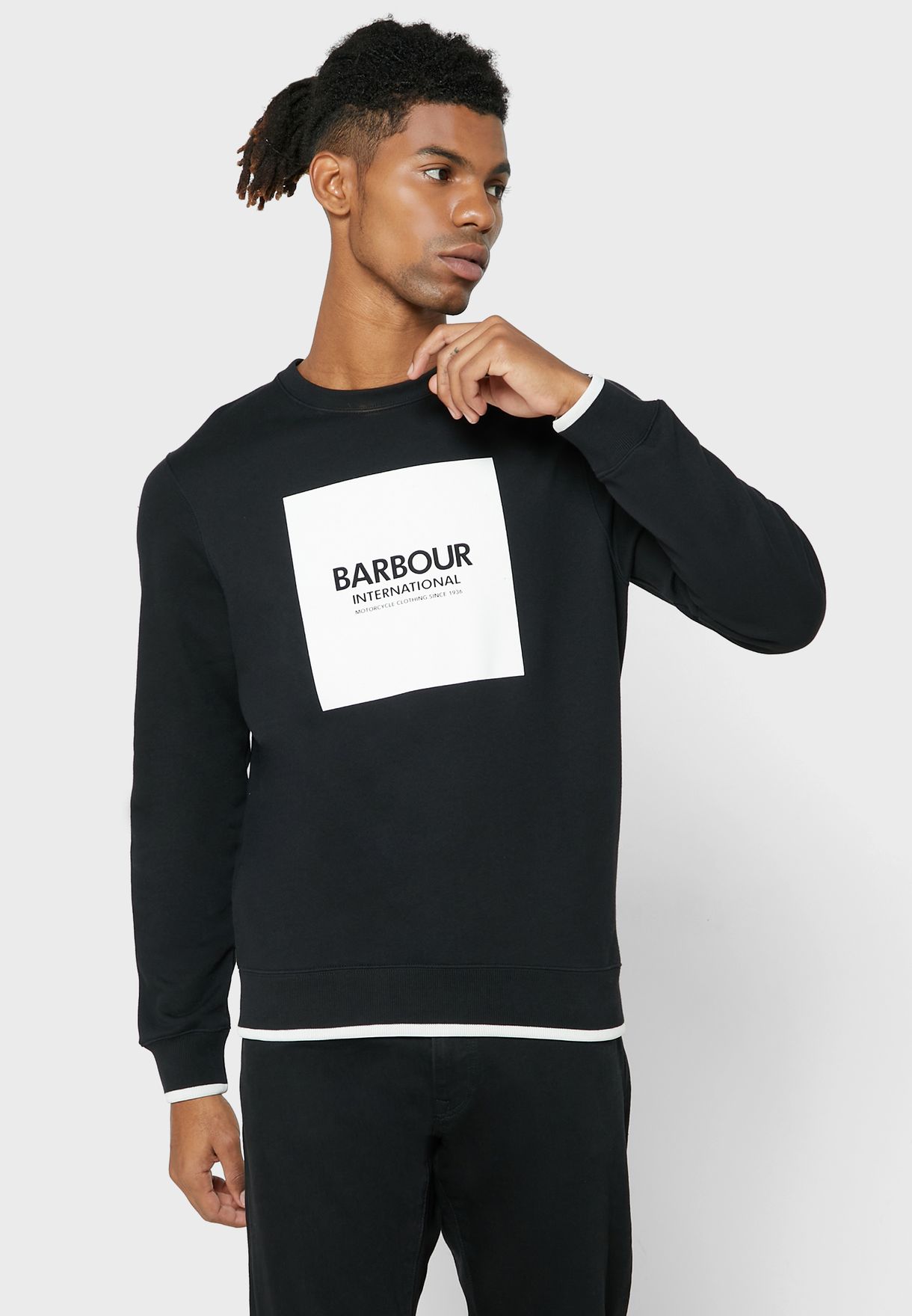 barbour black sweatshirt