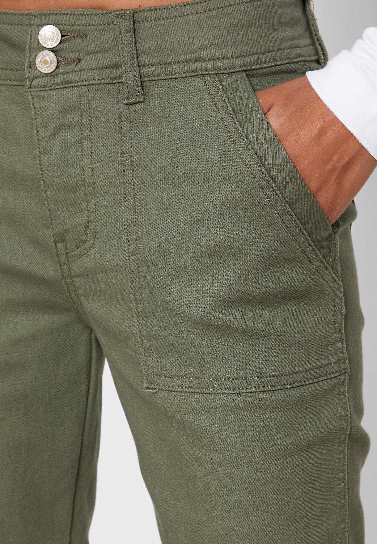 Buy Forever 21 green Cargo Pants for Women in Manama, Riffa