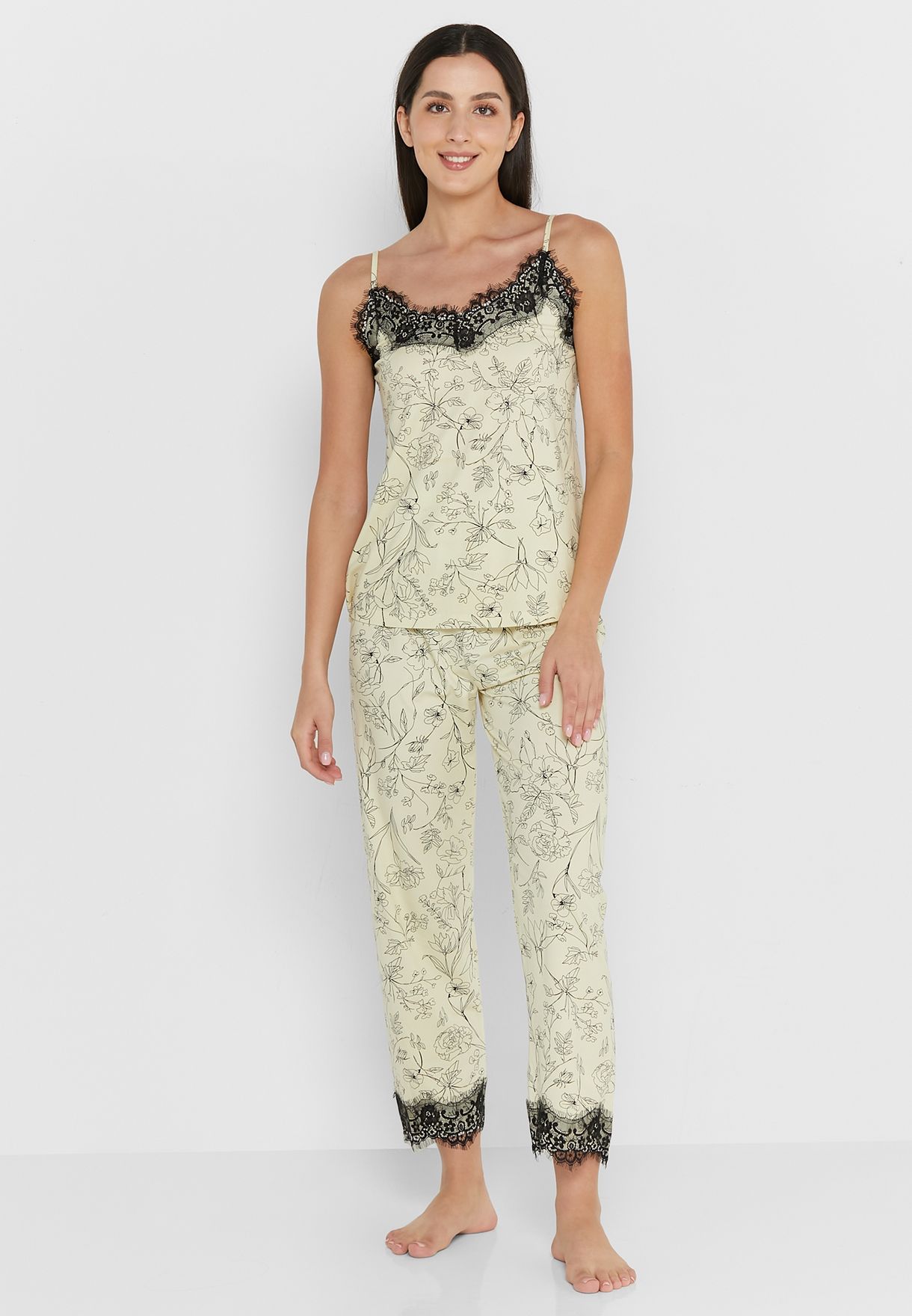 3 Piece Printed Pyjama Set