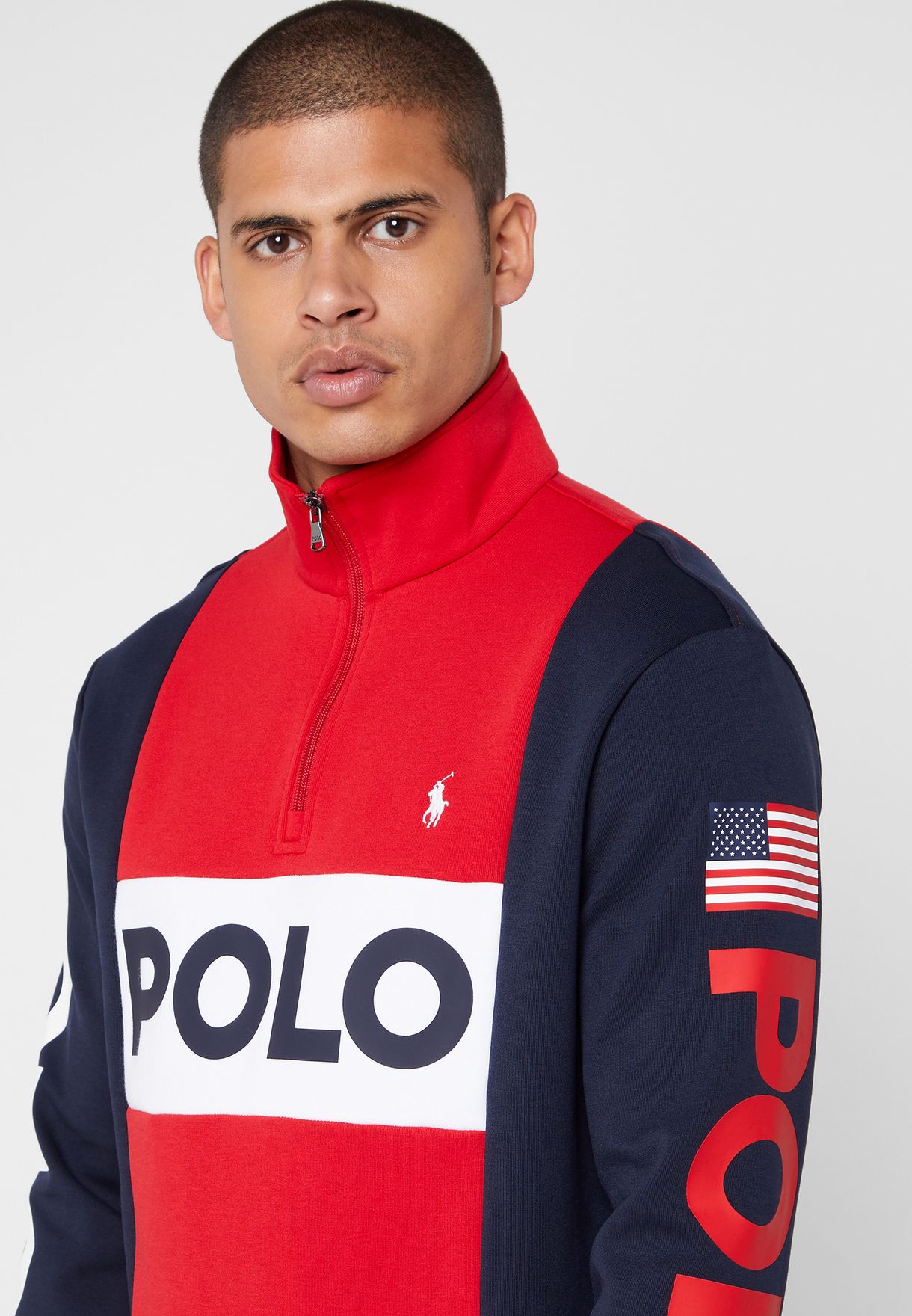 polo colorful sweatshirt