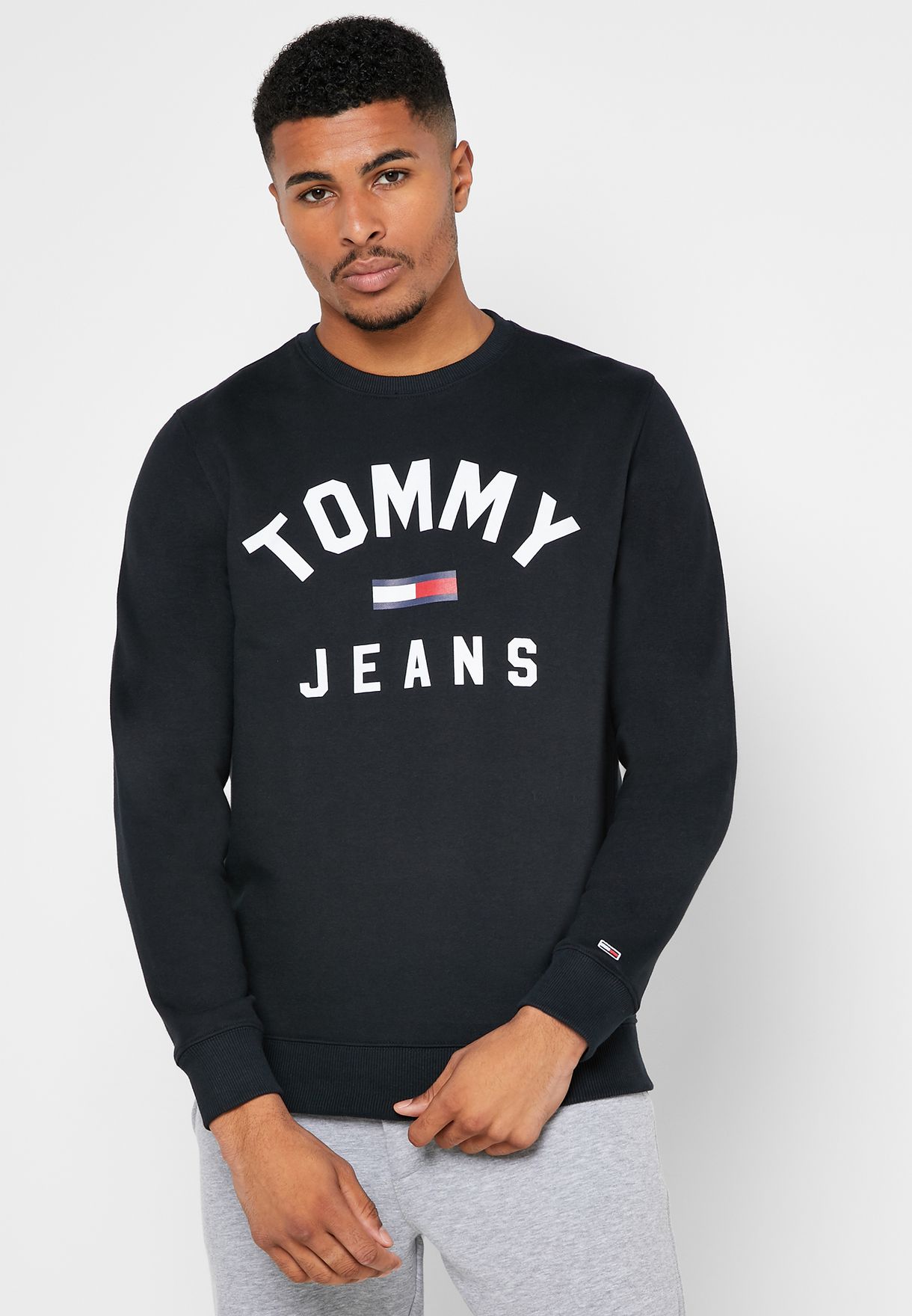 tommy jeans hoodie logo
