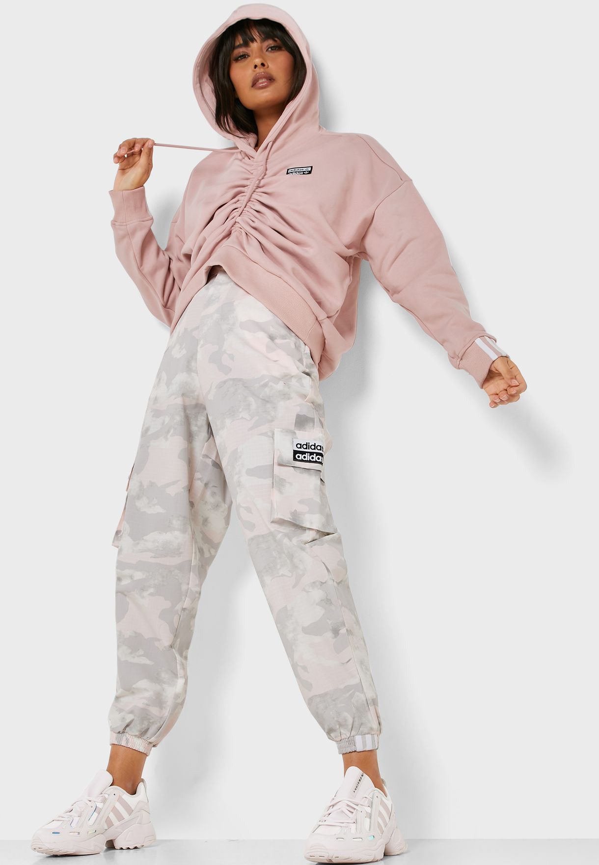 Buy adidas Originals pink Rouged Hoodie 