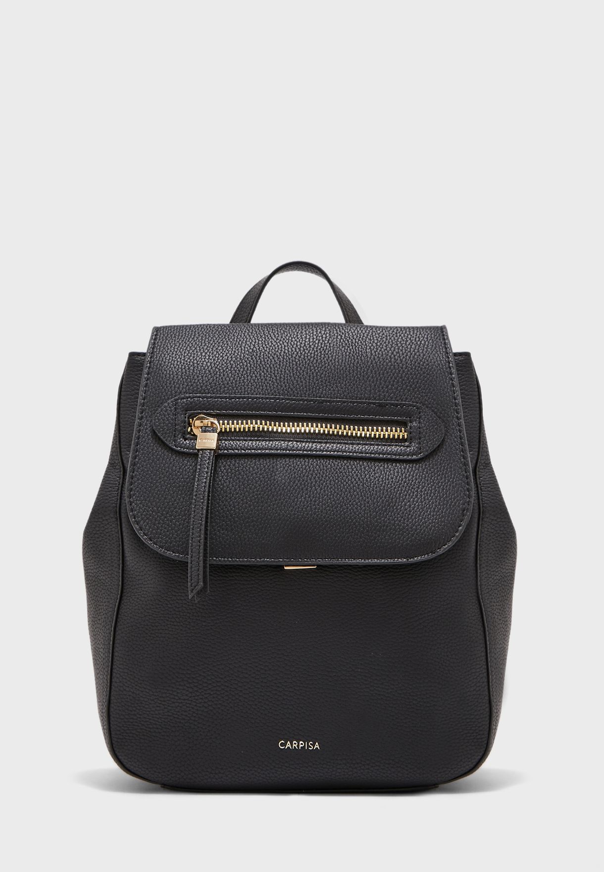 Buy Carpisa black Front Zip Backpack for Women in MENA, Worldwide