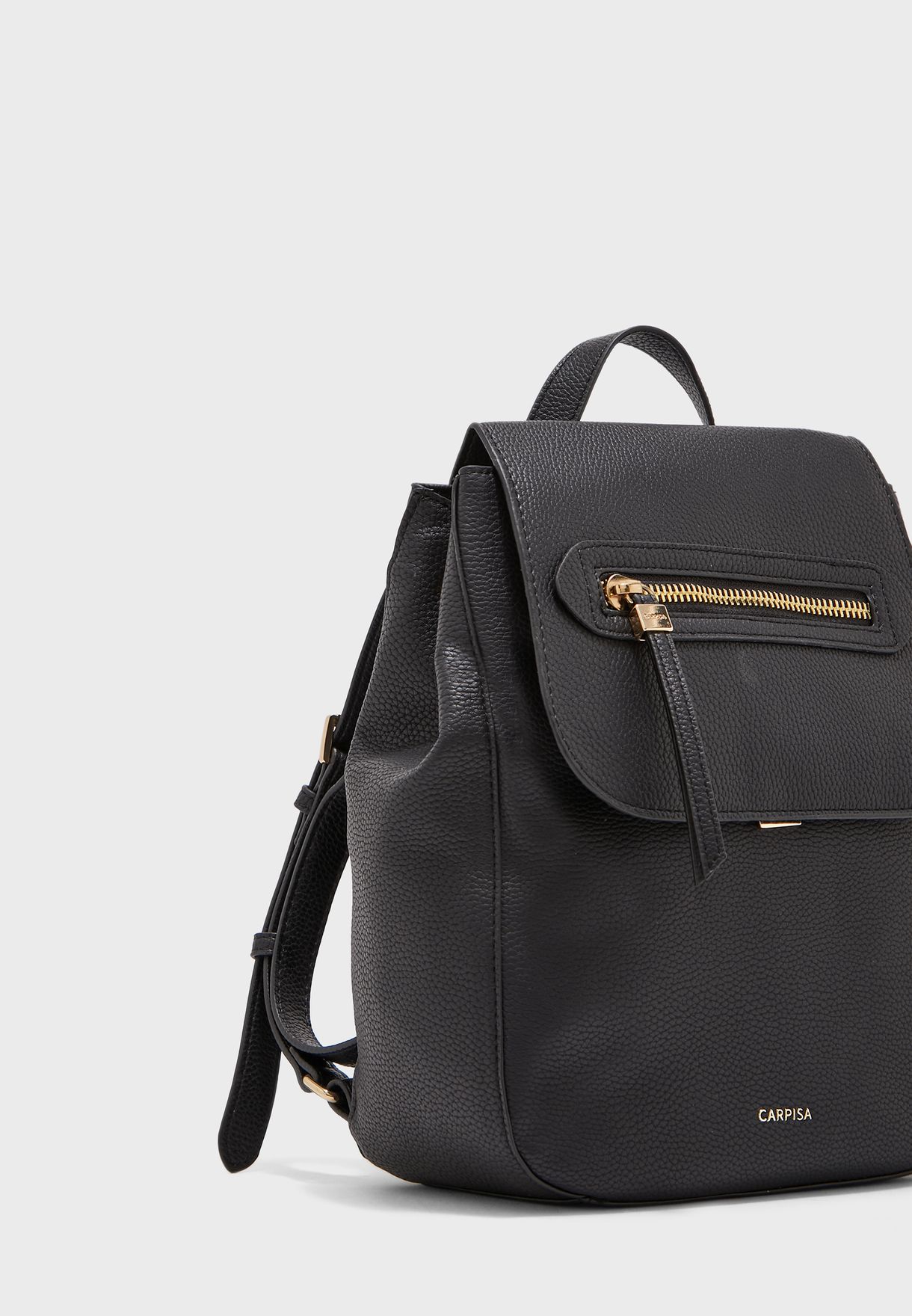 Buy Carpisa black Front Zip Backpack for Women in MENA, Worldwide