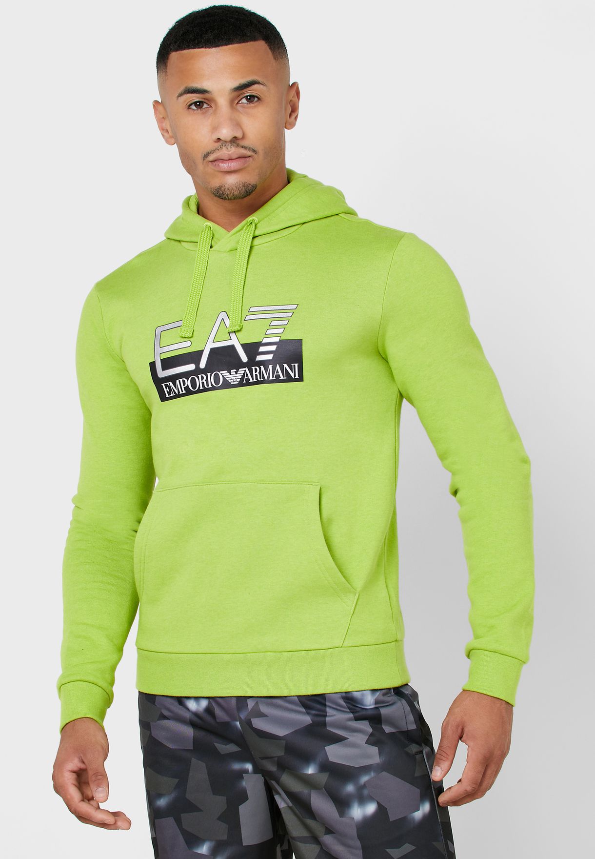green armani hoodie