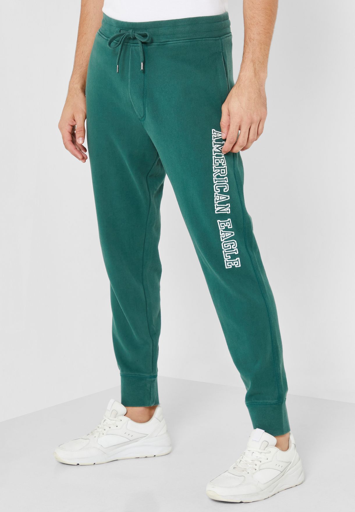 men's train n logo cuffed pants