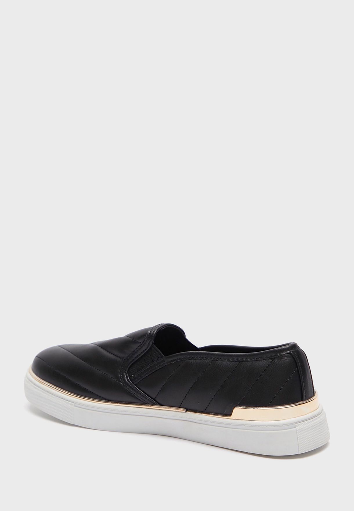 Casual Quilted Slip On Sneakers