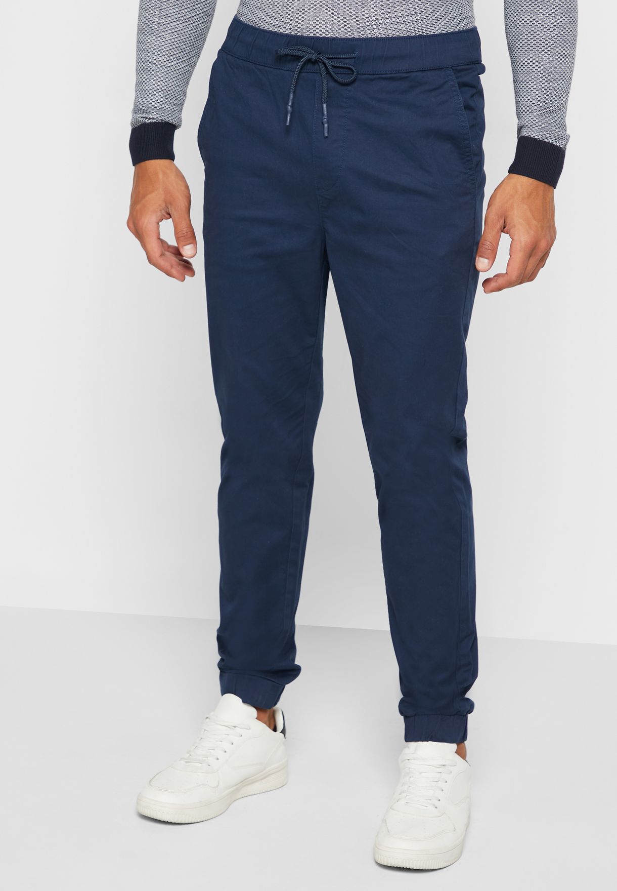 mens drawstring chinos