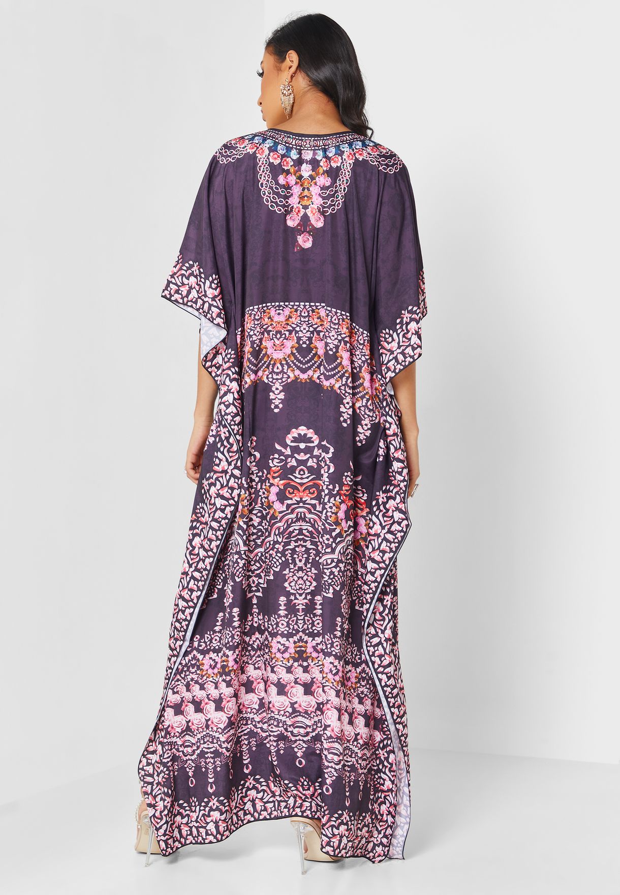 Printed Kaftan With Pouch