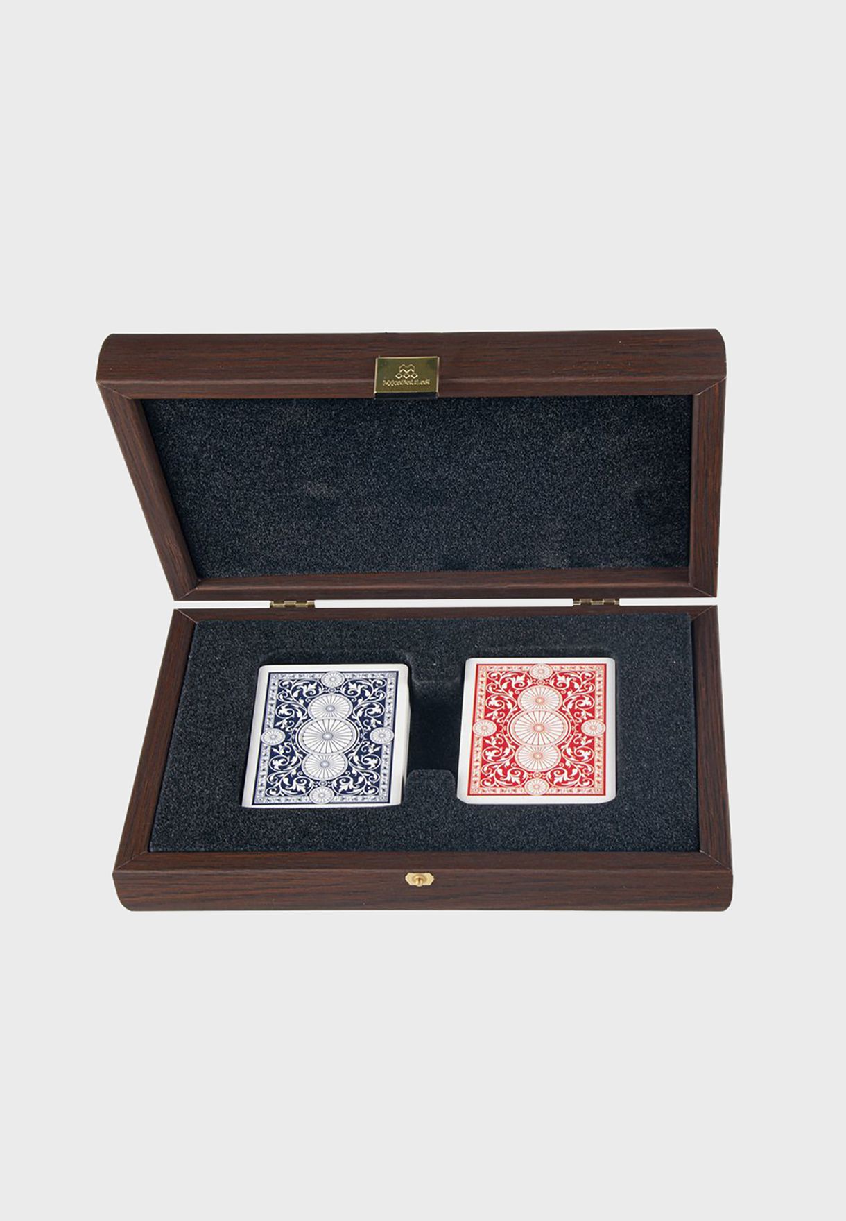 Playing Cards In Wooden Case
