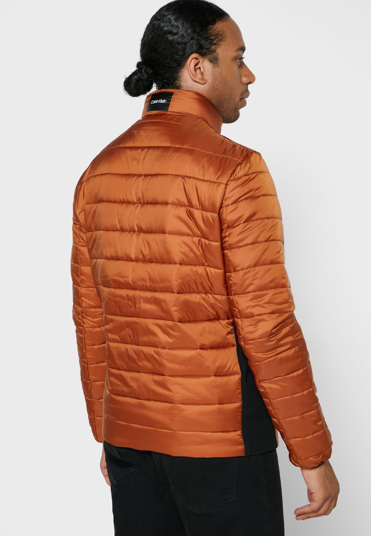 calvin klein padded moto jacket