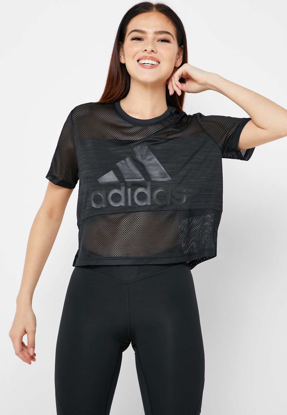 adidas mesh shirt womens