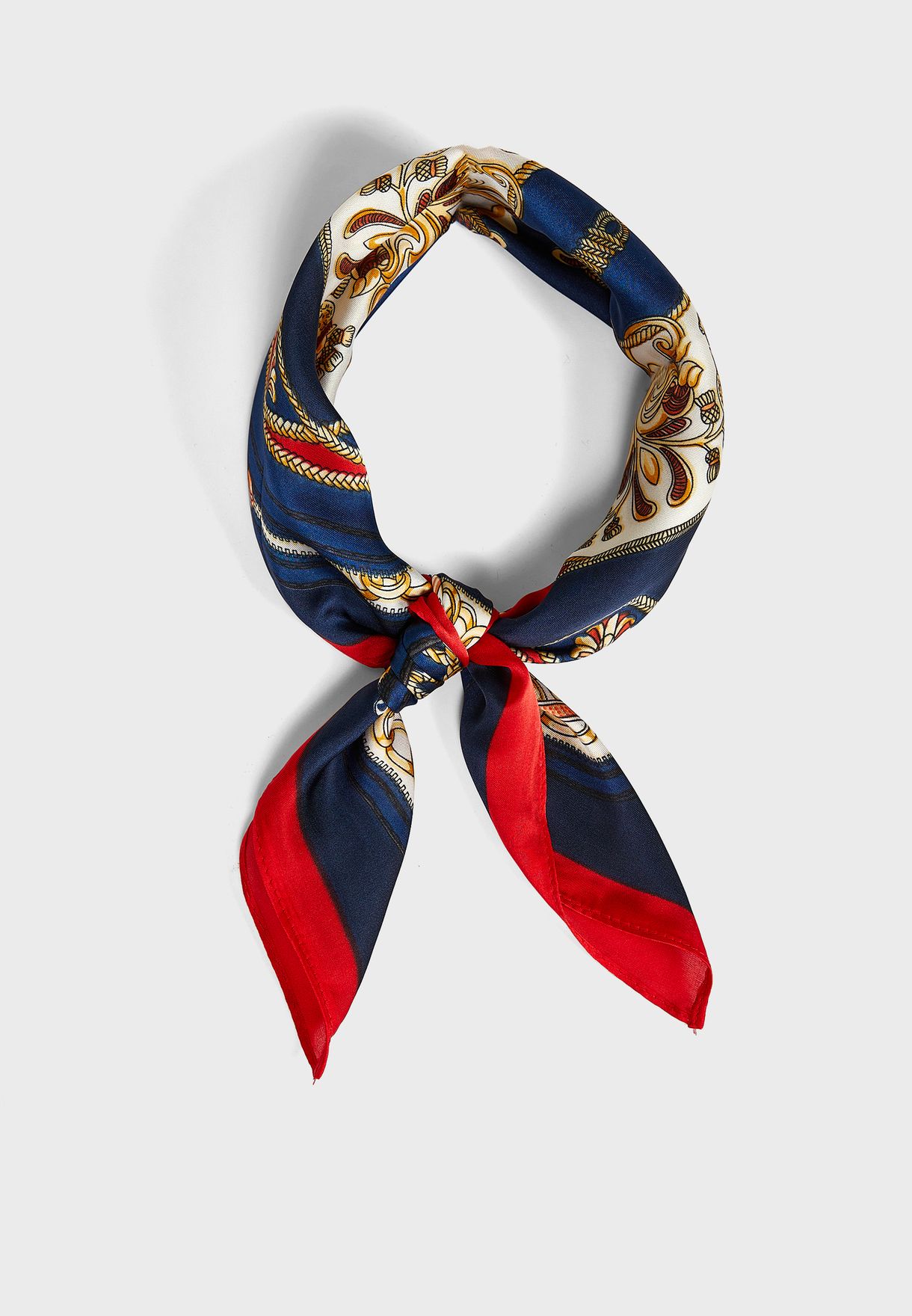 Abstract Print Silky Scarf