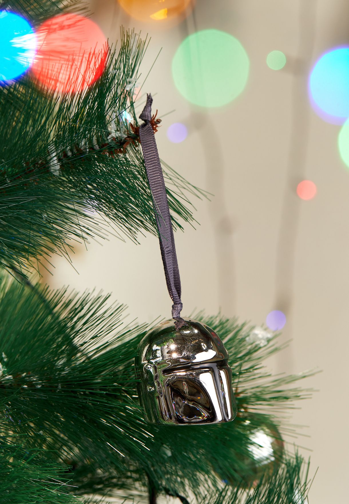 OFFICIAL STAR WARS THE MANDALORIAN ELECROPLATED CHRISTMAS DECORATION BAUBLE 