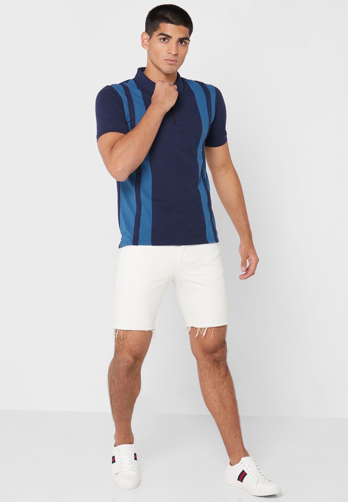 Colourblock Polo Shirt