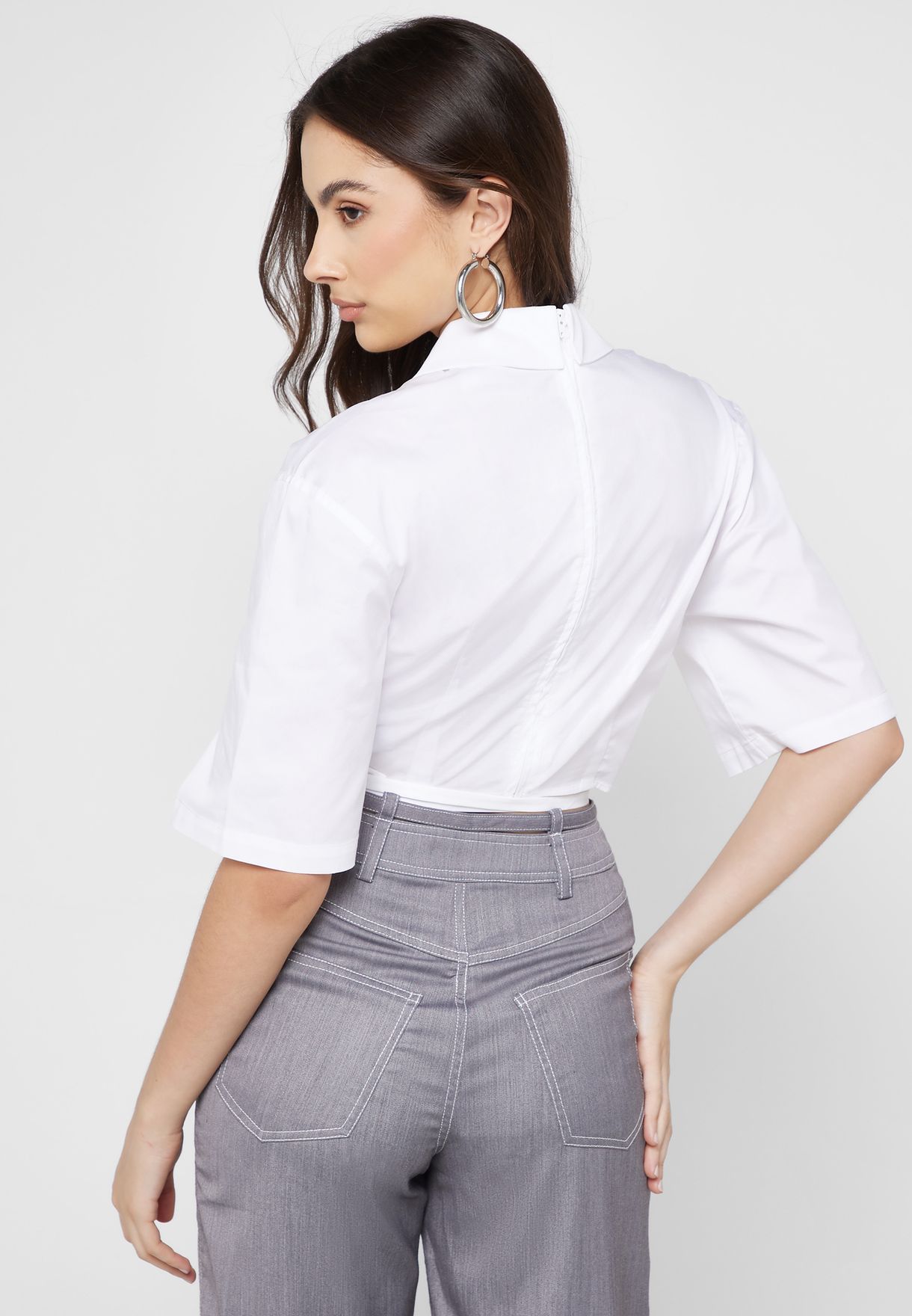 Front Knot Crop Top