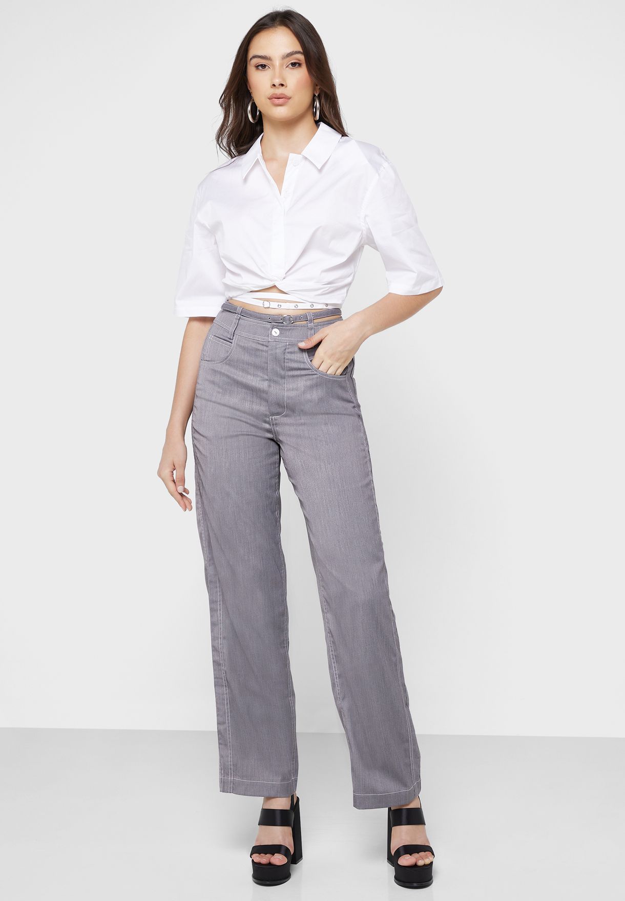 Front Knot Crop Top