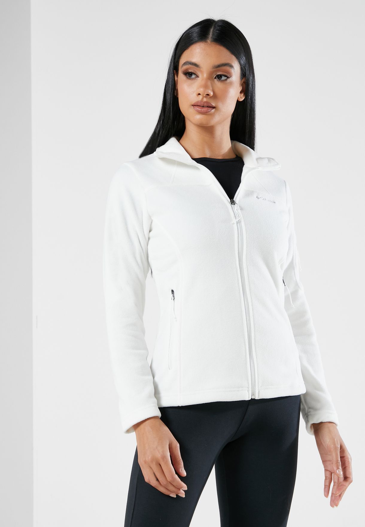 Buy Columbia white Fast Trek Fleece Track Jacket for Women in MENA ...