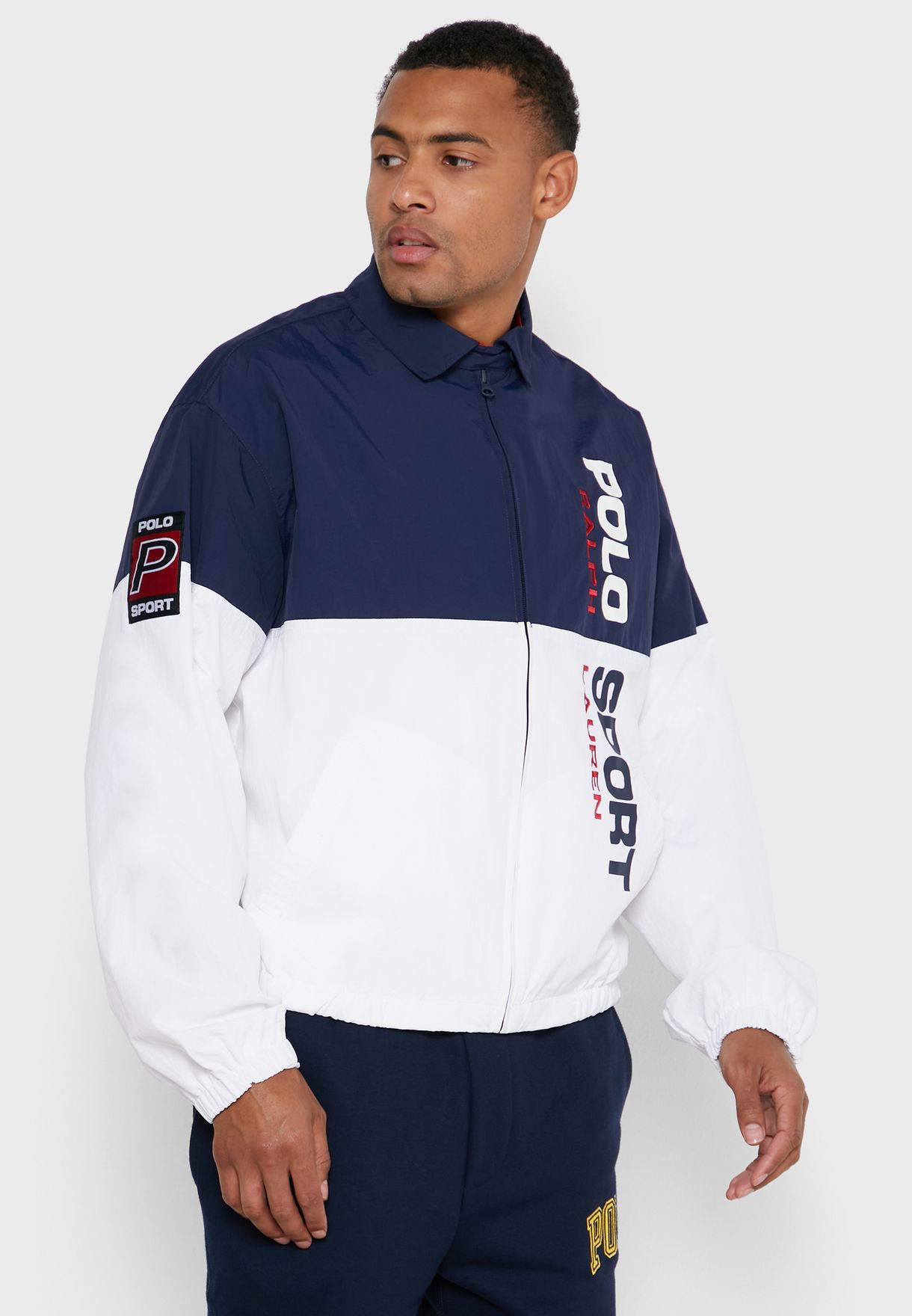 multi color polo jacket