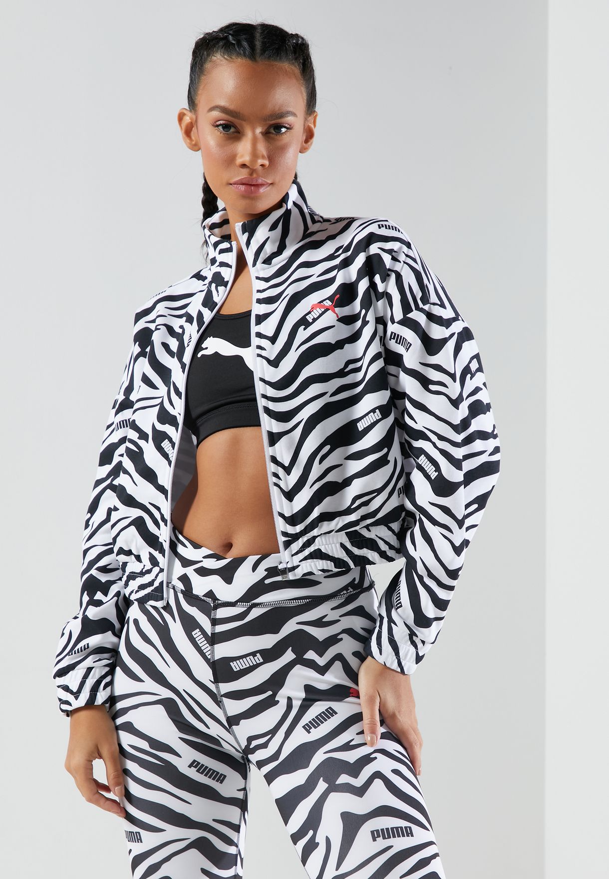 puma printed track jacket