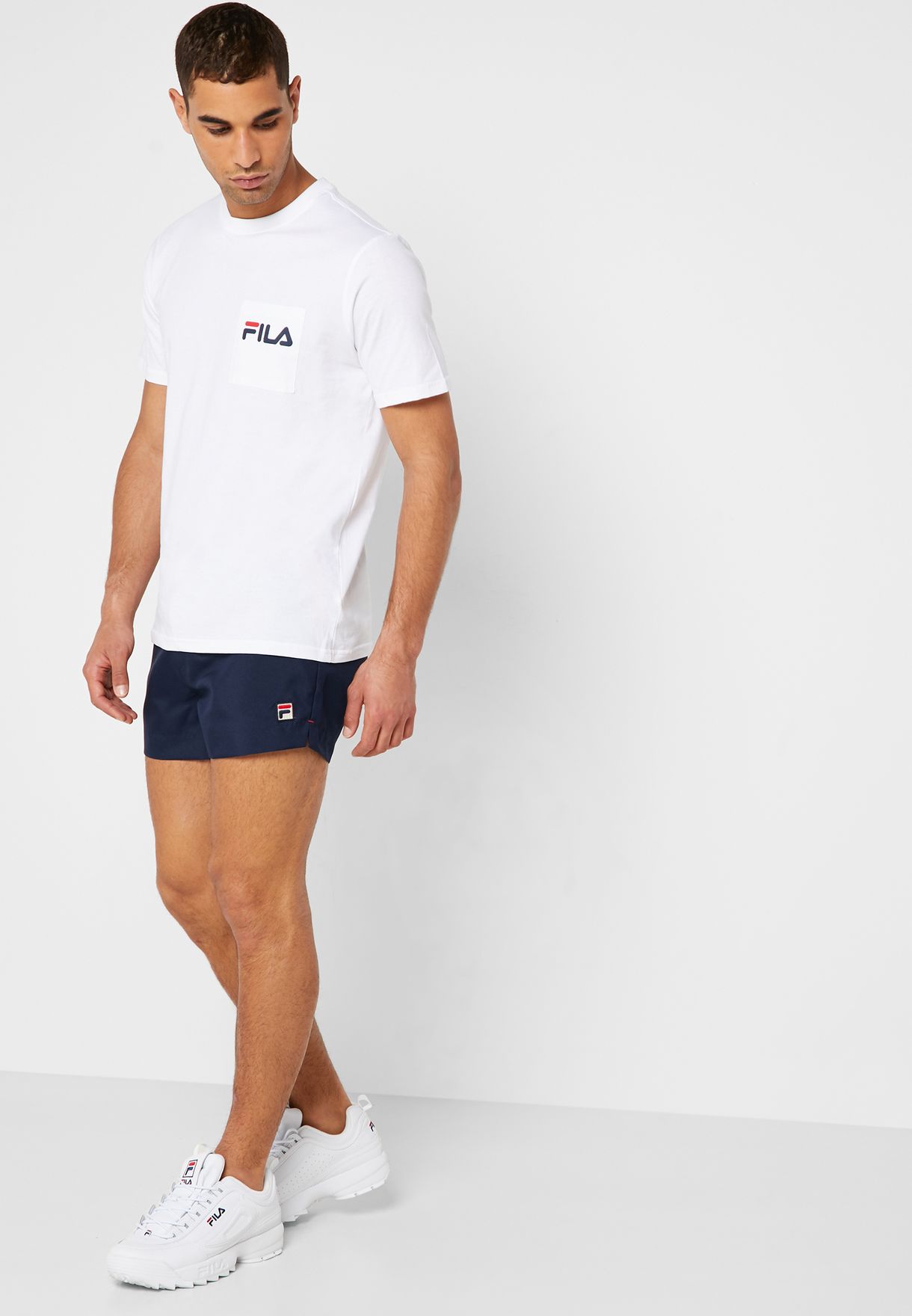 fila striped shorts