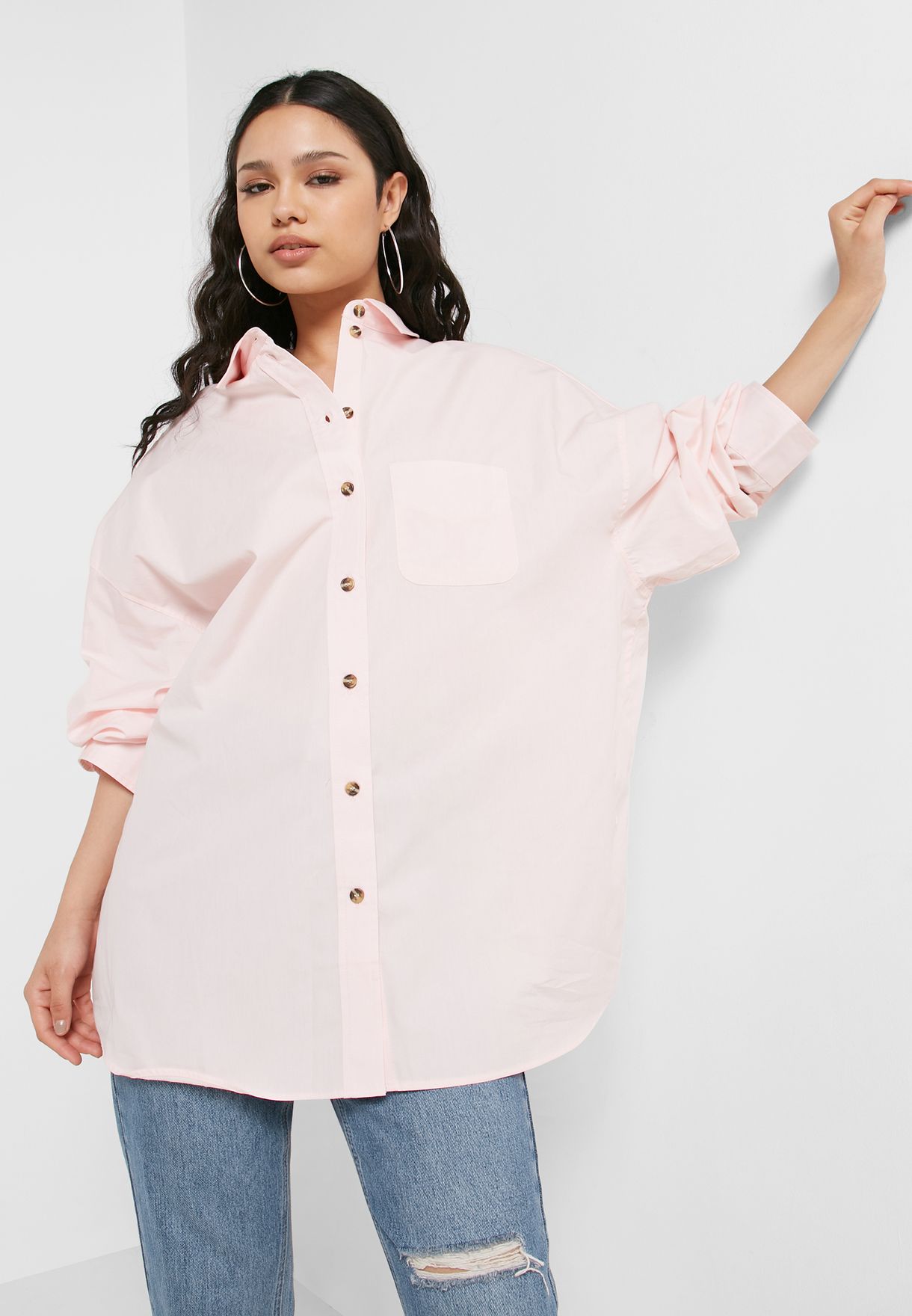 Buy Topshop pink Button Down Shirt for Women in Dubai, Abu Dhabi