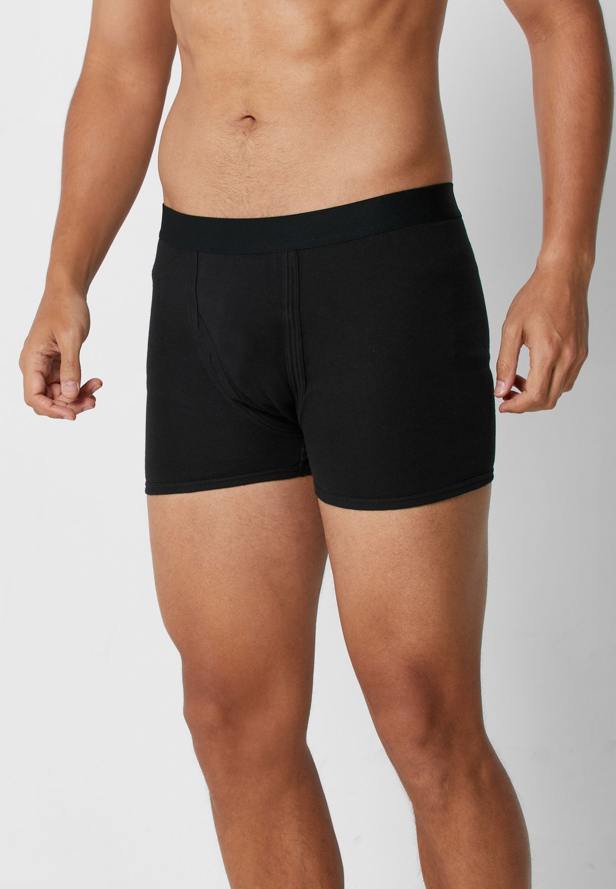 2 Pack Contrast Band Trunks With Antibacterial Finish