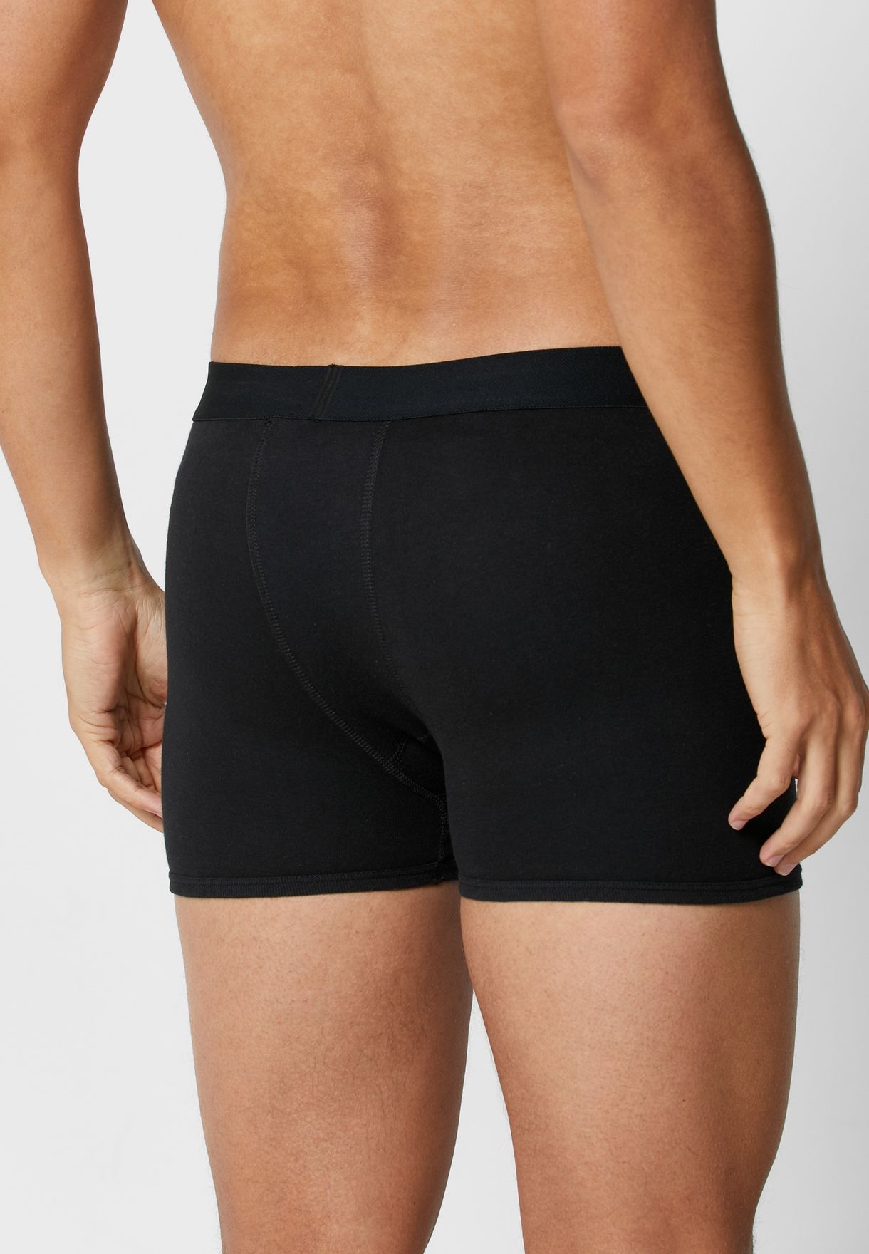 2 Pack Contrast Band Trunks With Antibacterial Finish