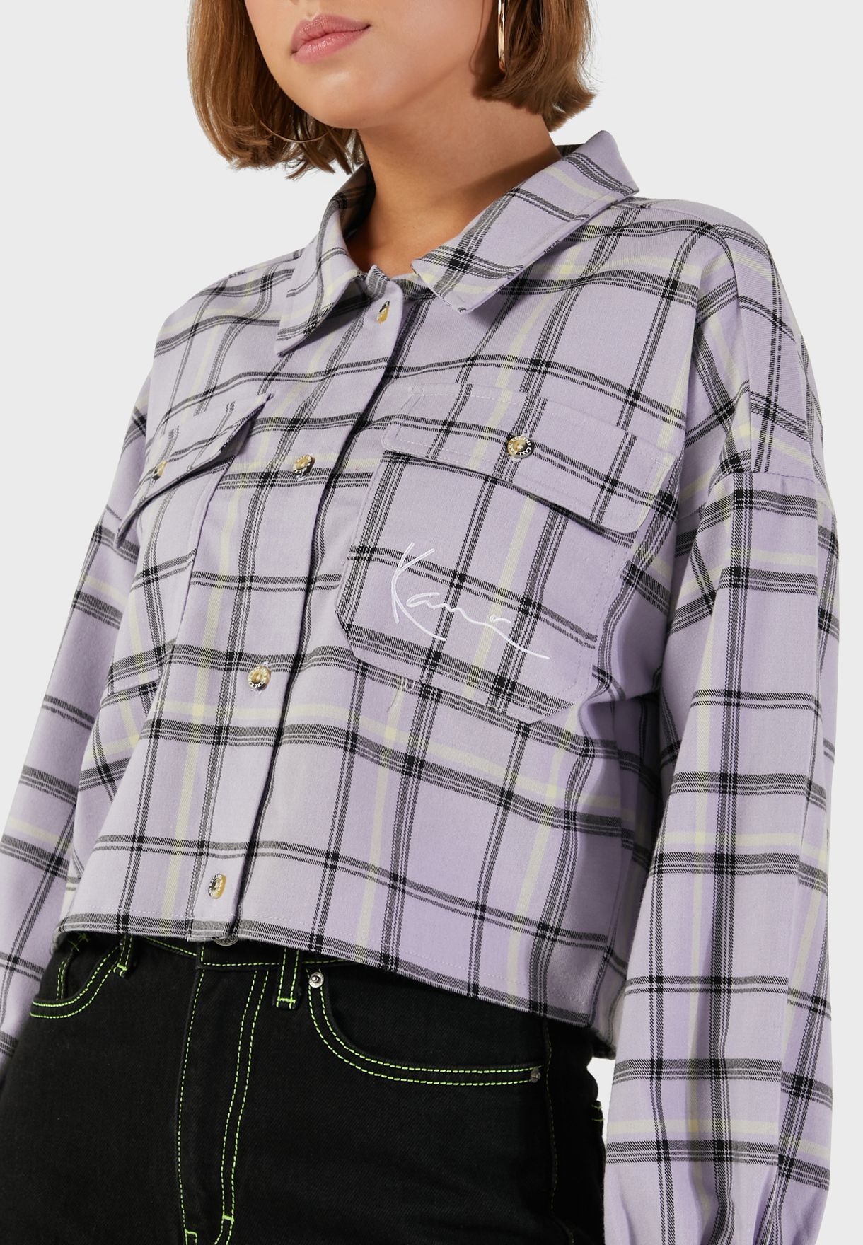 Signature Check Print Jacket