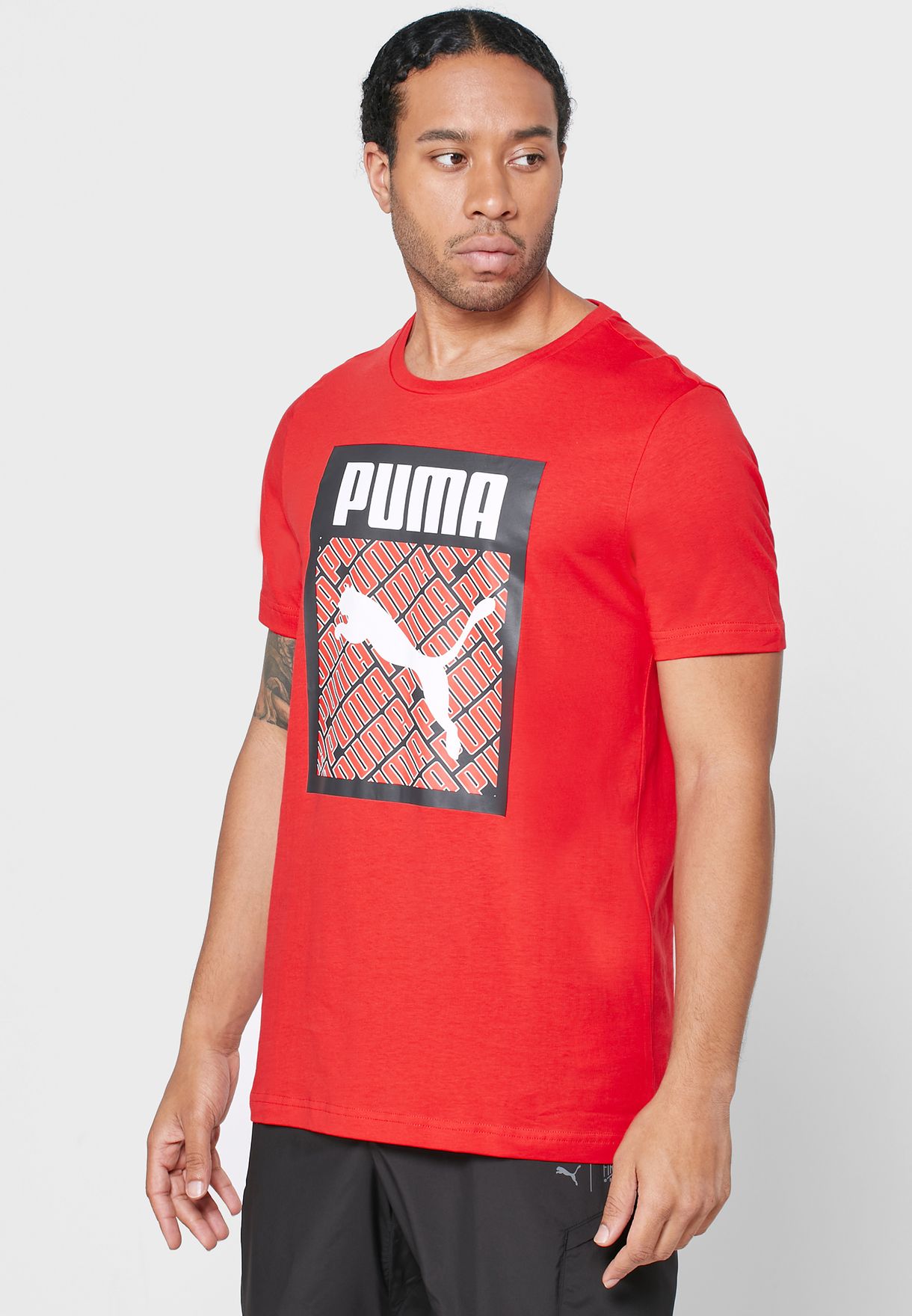 Puma Red Logo T-shirt for Men in Mena 