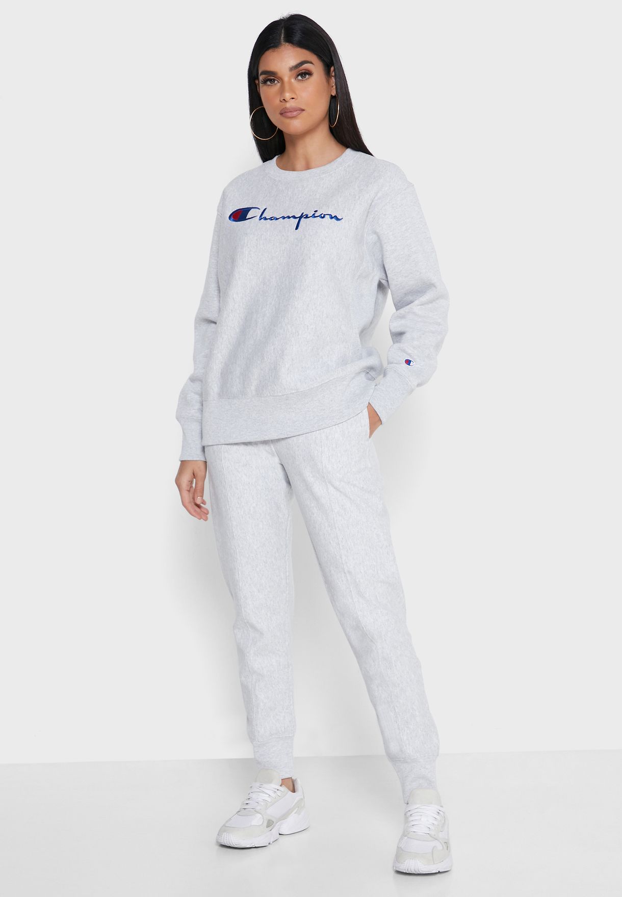 champion reverse weave grey sweatpants