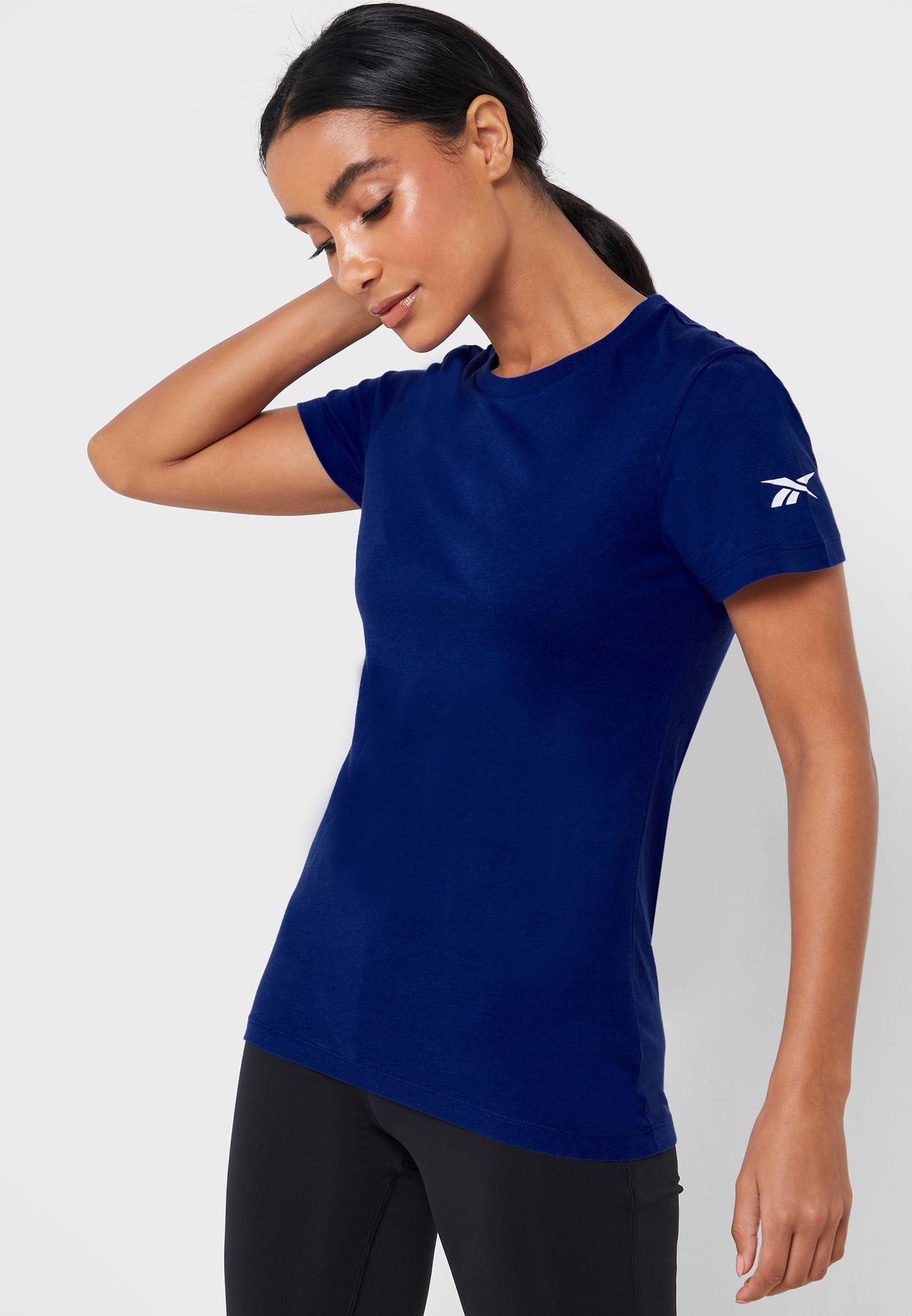 reebok polo shirts womens blue