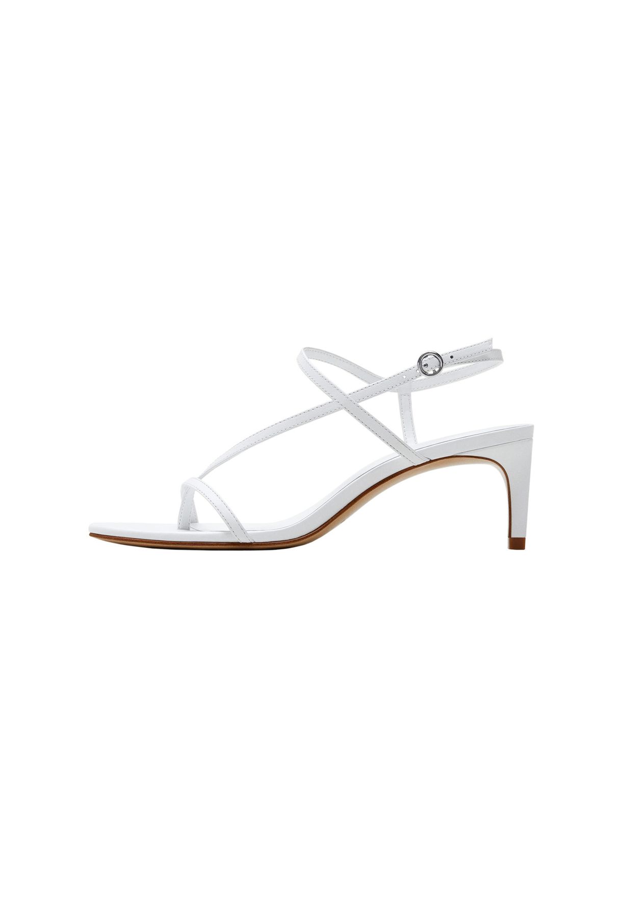 mango white heeled sandals