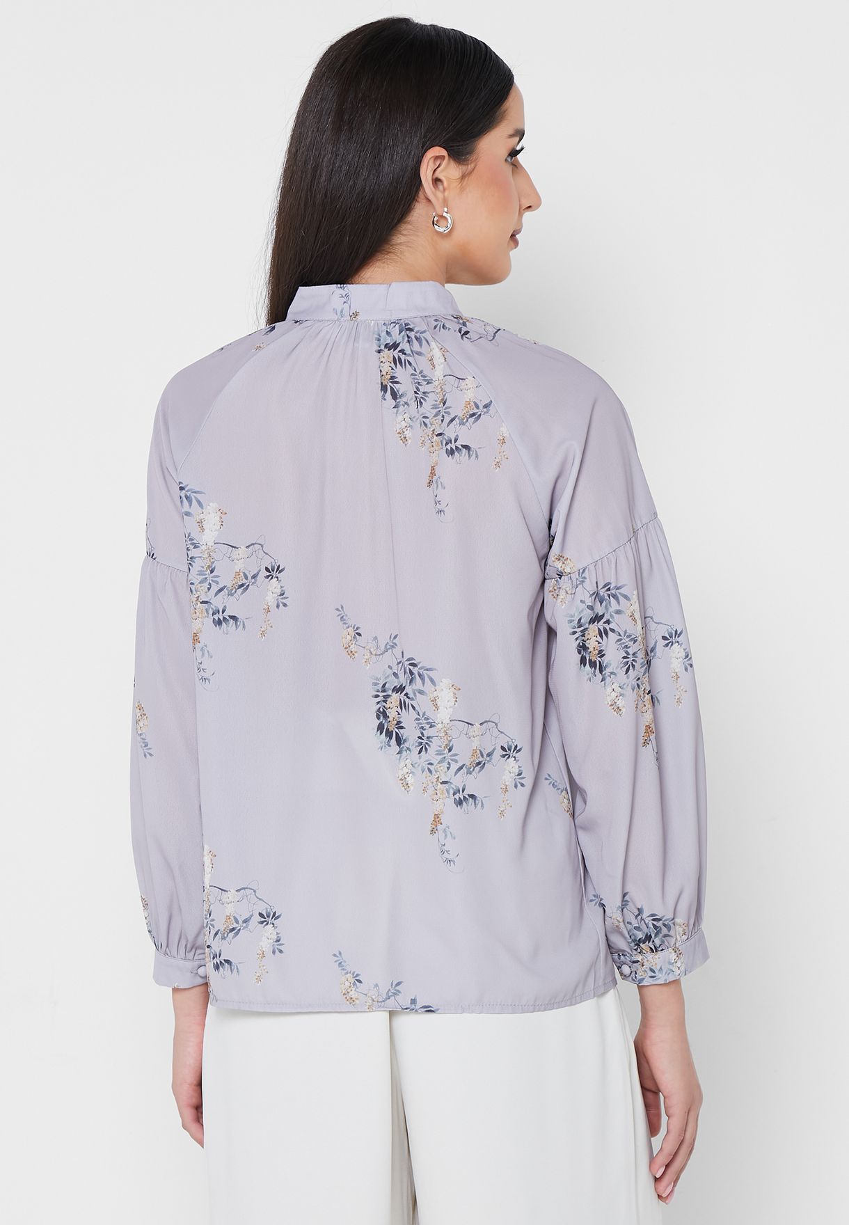 Tie Detail Puff Sleeve Top