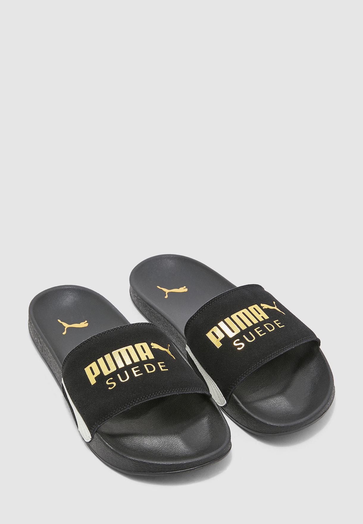 puma black label flip flops