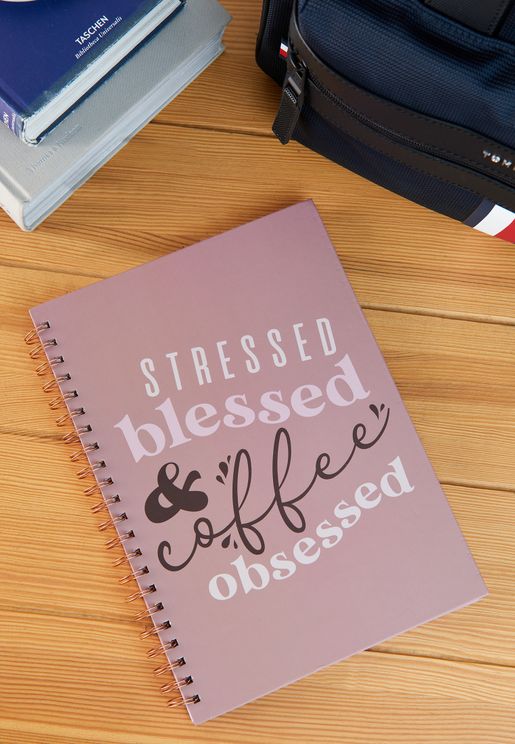 A4 Coffee Obsessed Notebook