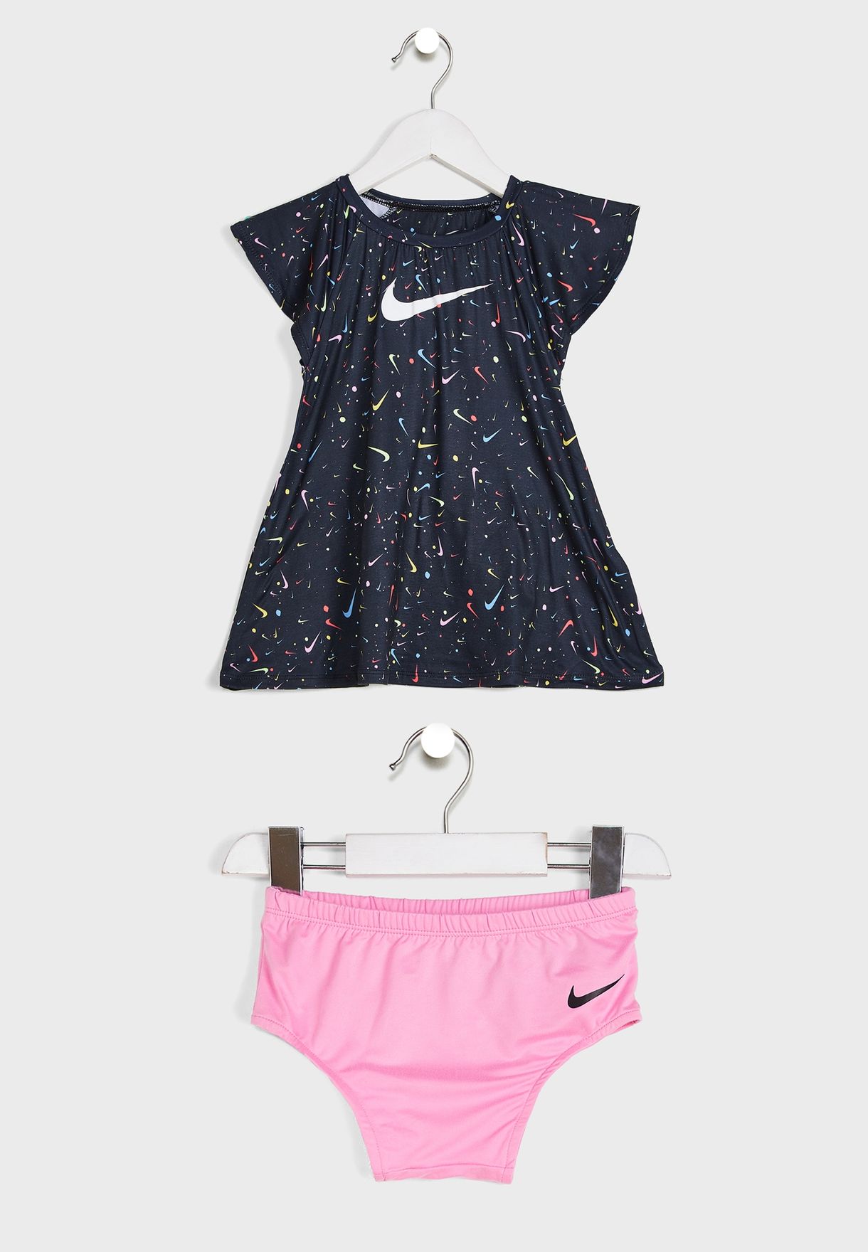 Infant Swoosh Pop Aop Dress