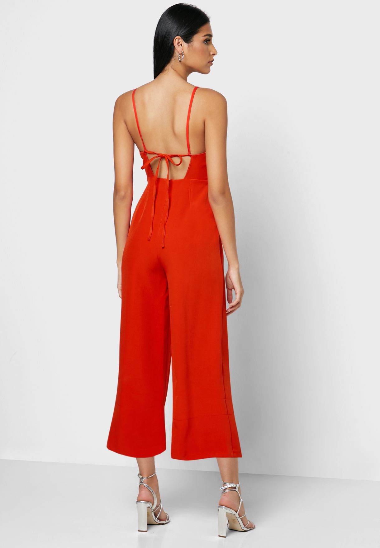 topshop cami strap cross back detail jumpsuit